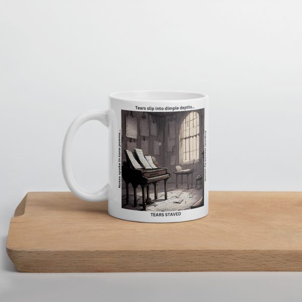 Tears Staved - White glossy haiku mug - Image 4